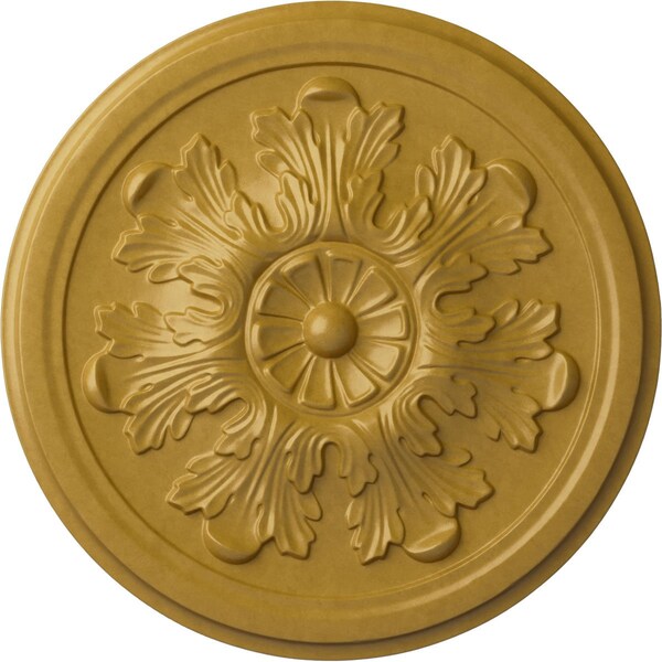 Ekena Millwork Legacy Acanthus Ceiling Medallion (Fits Canopies up to 3 1/2"), 12 3/4"OD x 7/8"P, Iridescent Gold CM12LEIGS - main
